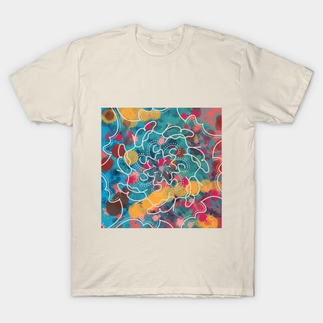 random abstract mandala T-Shirt by Yaalala